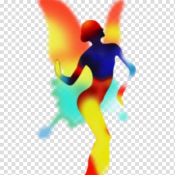 Poster, Colorful dancers transparent background PNG clipart
