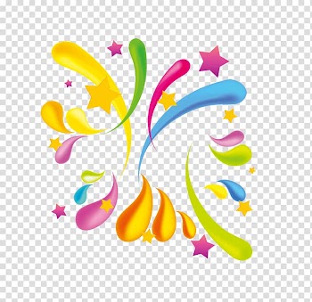 Poster CorelDRAW, Color drops transparent background PNG clipart