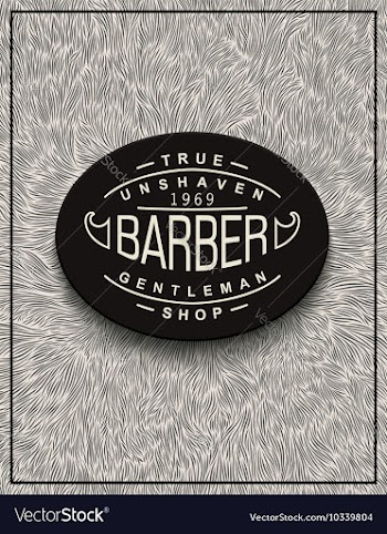 Poster design for Barbershop vector image