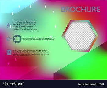 Poster flyer brochure cover design layout space vector image