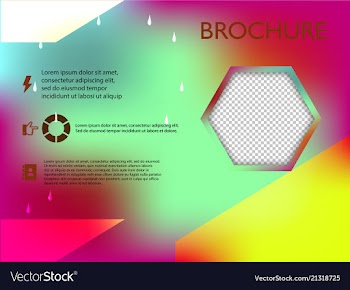 Poster flyer brochure cover design layout space vector image