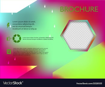 Poster flyer brochure cover design layout space vector image