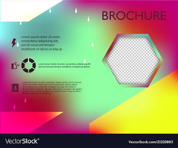 Poster flyer brochure cover design layout space vector image