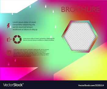 Poster flyer brochure cover design layout space vector image