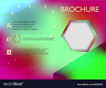 Poster flyer brochure cover design layout space vector image