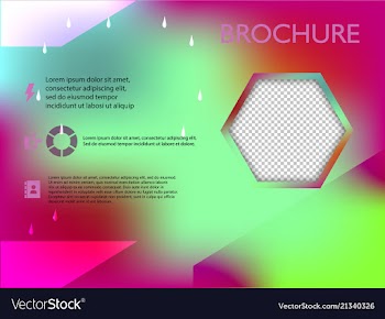 Poster flyer brochure cover design layout space vector image