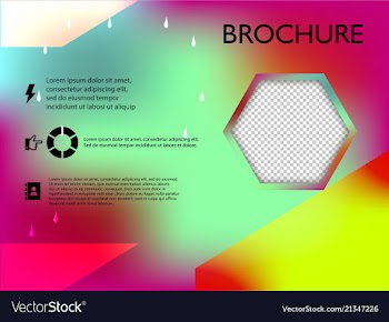 Poster flyer brochure cover design layout space vector image