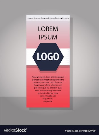 Poster flyer pamphlet brochure cover design vector image