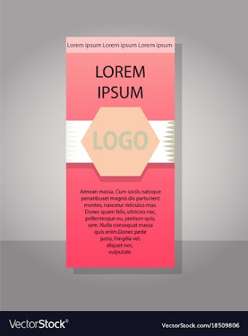 Poster flyer pamphlet brochure cover design vector image