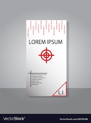 Poster flyer pamphlet brochure cover design vector image