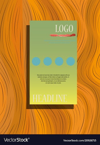 Poster flyer pamphlet brochure cover design vector image
