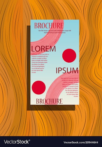 Poster flyer pamphlet brochure cover design vector image