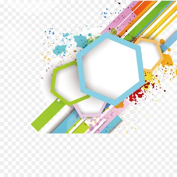 Poster Geometric shape - Vector paint splash 