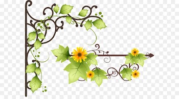 Poster green flower background element 