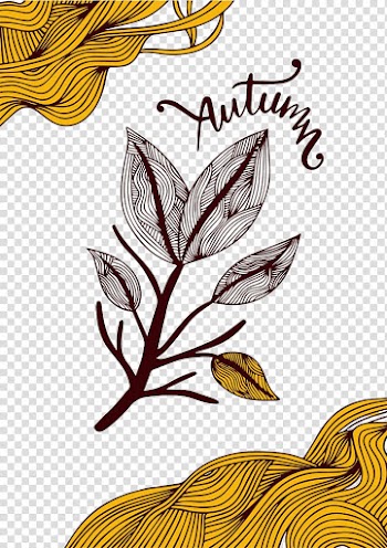 Poster Illustration, Fringe effects autumn Poster transparent background PNG clipart
