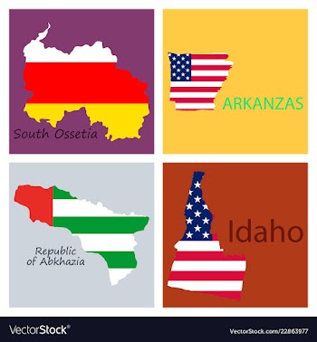 Poster map of regions in the world flag print map vector image
