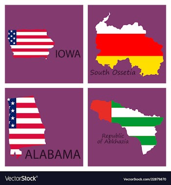 Poster map of regions in the world flag print map vector image
