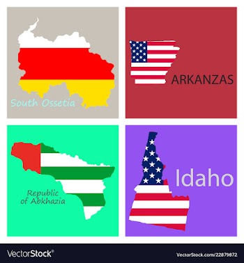 Poster map of regions in the world flag print map vector image