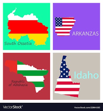 Poster map of regions in the world flag print map vector image
