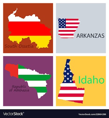 Poster map of regions in the world flag print map vector image