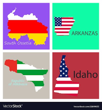 Poster map of regions in the world flag print map vector image