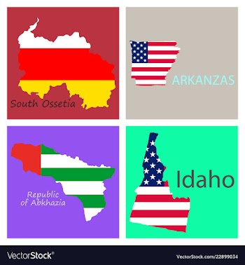 Poster map of regions in the world flag print map vector image