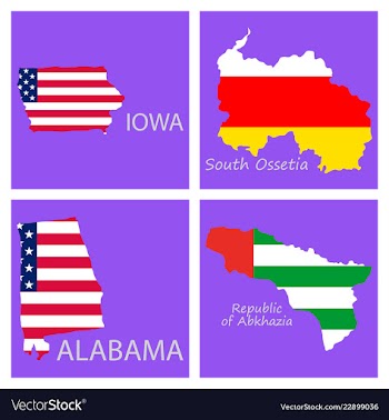 Poster map of regions in the world flag print map vector image