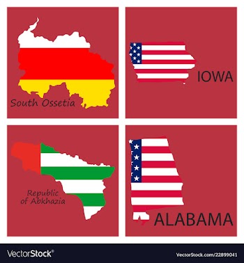 Poster map of regions in the world flag print map vector image