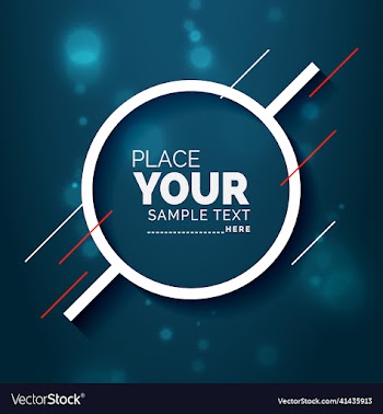 poster modern with style frame circle elegant