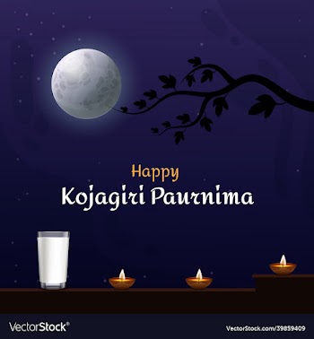 poster of happy kojagiri paurnima