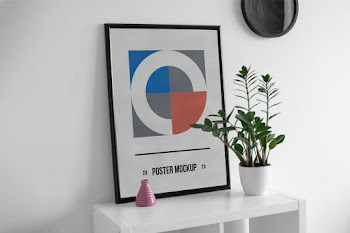 Poster on Desk PSD Mockup poster mockup 20 20 