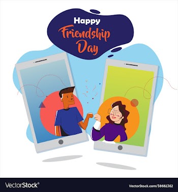 poster online friendship day celebration