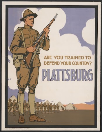 Poster showing a soldier with troops | Free Photo - rawpixel