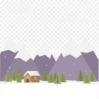 Poster, Snow, Drawing, Mountainous Landforms, Natural Landscape PNG