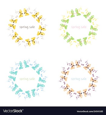 Poster spring sales on a floral watercolor vector image