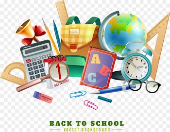 Poster Stationery Illustration - Vector school supplies and chalkboard 