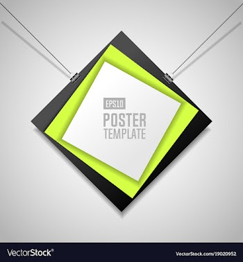poster template with clips