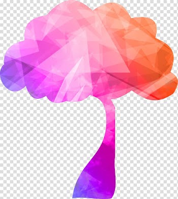 Poster Tree Geometry, tree,Colorful tree transparent background PNG clipart