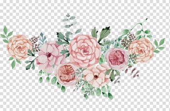 Poster Wedding Flower, Watercolor flowers flower cluster, pink flower swag transparent background PNG clipart