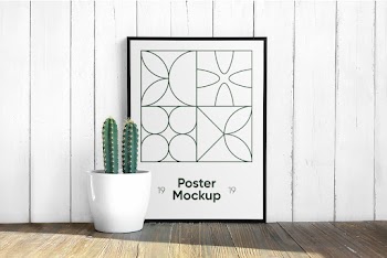 Poster with Cactus Mockup poster 19 mockup 19 