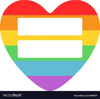  					Poster with LGBT support symbol vector image														