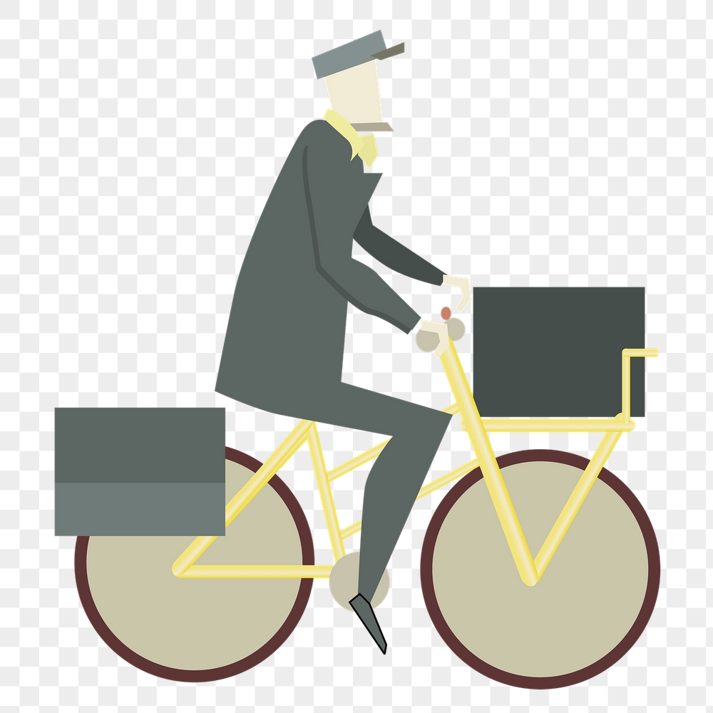 Postman png sticker job illustration, | Free PNG - rawpixel