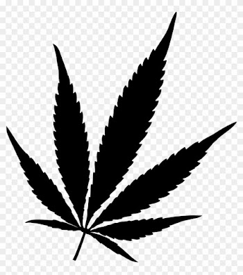 Pot Leaf Vector Black And White