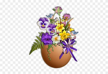 Pot Plant Clipart Springtime - Imikimi Happy Easter Frames