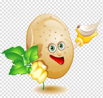 Potato Cartoon Vegetable Food, Potato transparent background PNG clipart