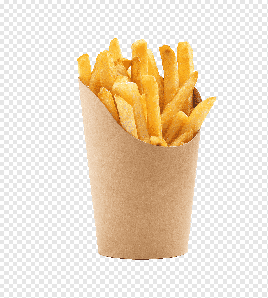 potato fries on brown paper illustration, French fries Fast food Junk food Buffalo wing Frying, Potato chips fried foods, food, baking, chicken Meat png