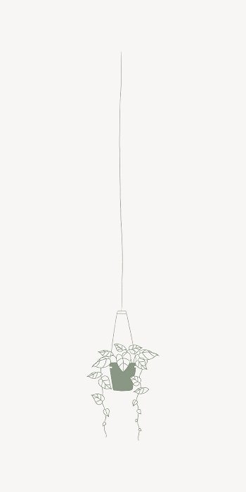 Pothos doodle houseplant element vector | Free Vector - rawpixel