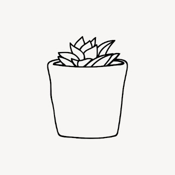 Potted succulent drawing, house plant | Free Vector - rawpixel