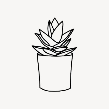 Potted succulent drawing, houseplant illustration. | Free Photo - rawpixel