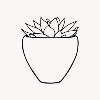 Potted succulent drawing, houseplant illustration. | Free Photo - rawpixel